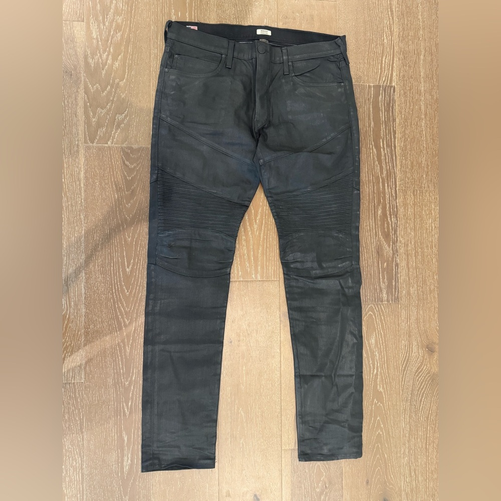 True Religion Men's Rocco Coated Denim Jeans Black
